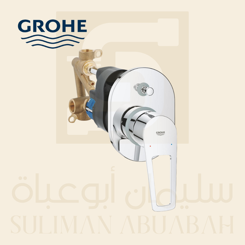 BauLoop Single-lever bath mixer 1/2″