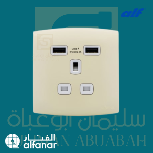 فيش مع USB مزدوج بيج - ألف