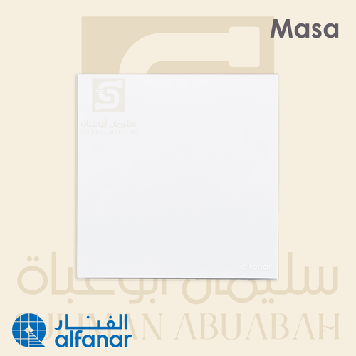 تسكيرة منفردة أبيض - ماسه