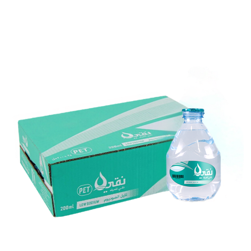 كرتون مياه نقي قطرة 200مل*40حبة
