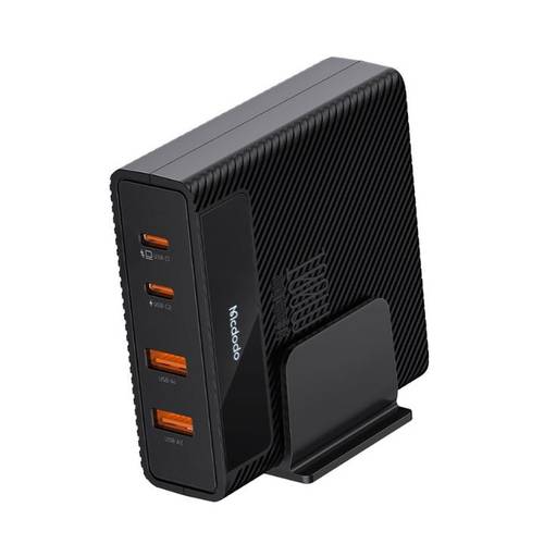 شاحن مكتبي - 100 واط PowiGaN 100W PD Quick Charging Station 2 PD + 2 USB Fast Charging