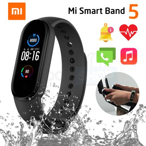 السوار الذكي الجيل الخامس الأصلي من شاومي مضاد للماء Xiaomi Mi Smart
