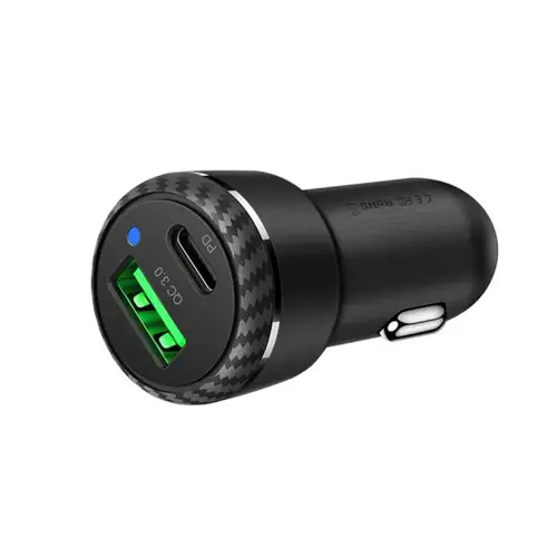 شاحن سيارة 38 واط ومنفذين يو إس بي وتايب سي من مكدودو (CC-5970)