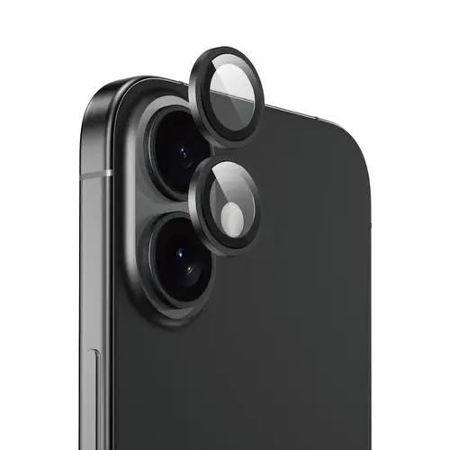 عدسات حماية كاميرا ايفون 16/16 بلس أسود Phone Planet