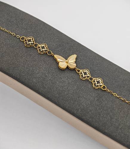 اسوارة 🦋 فراشة ذهب عيار 21