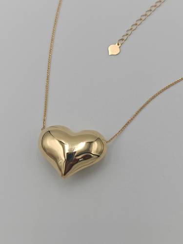Gold Heart Necklace 18K