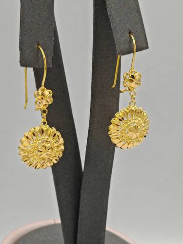 Dangling Earring 21k Gold