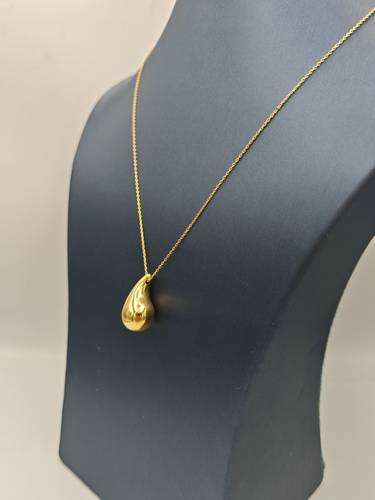 Drop Shape Necklace 21K Gold