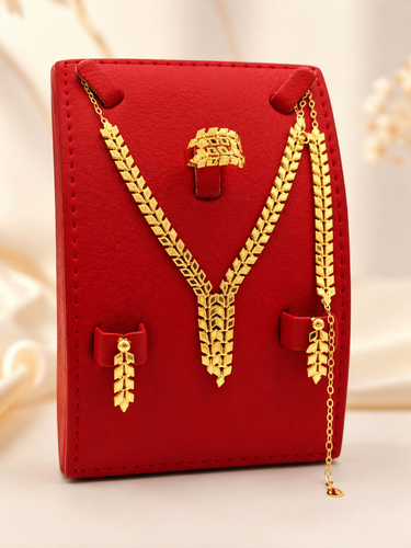 طقم ذهب عيار 21