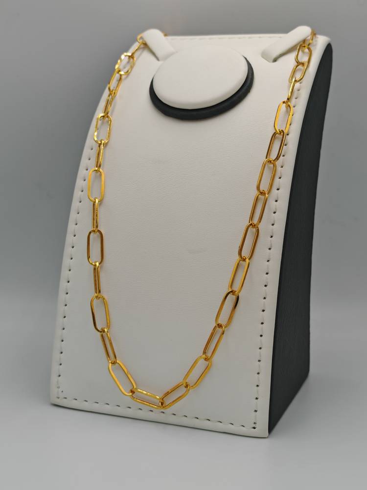 Paper Clip Necklace 21K