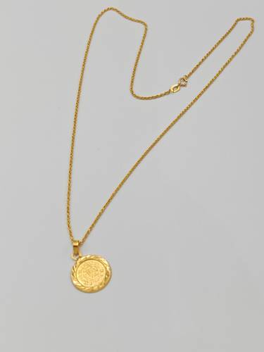 Coin Necklace 21K