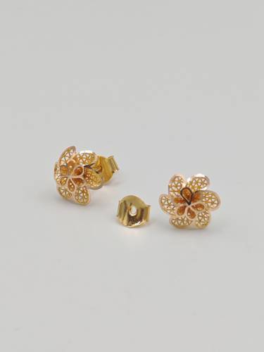 Flower Earring 21k Gold