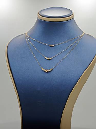 Necklace layers 18k Gold