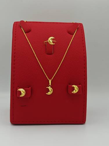 Half Moon Set 18K Gold