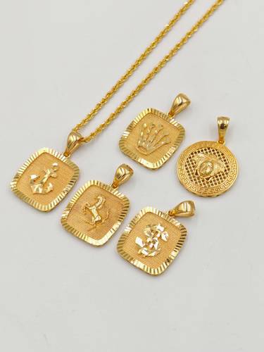 Logo Necklace 21k Gold