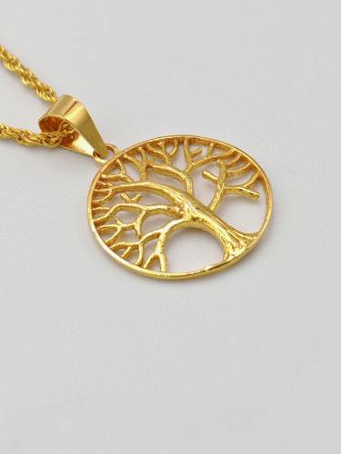 Tree Necklace 21K Gold