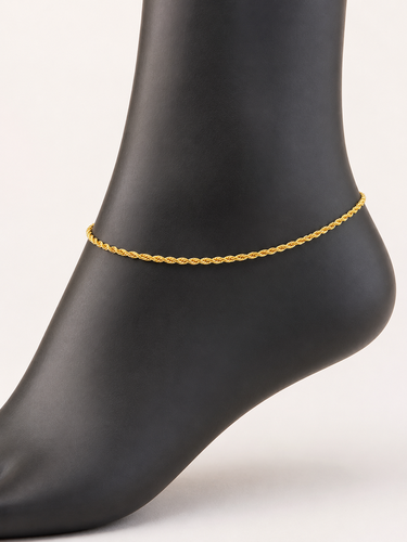 Rope Anklet 18k gold