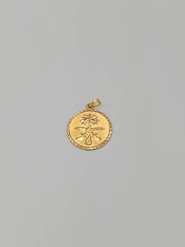 Logo Pendant 21K Gold