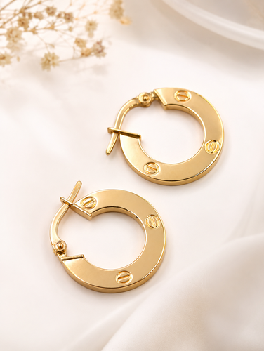Earring global Design 18k gold