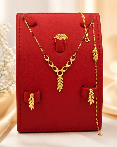 طقم ذهب عيار 21