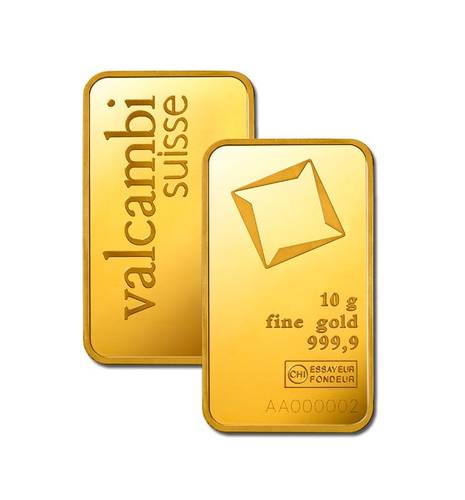 Valcambi Gold Bar 10 grams 24k