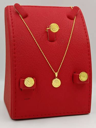 Coin Set 18k Gold
