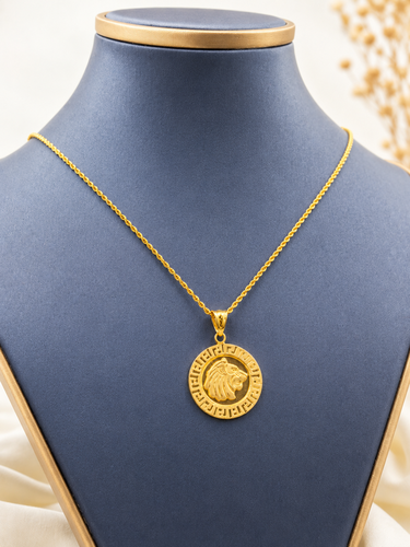 Lion Necklace 21k Gold