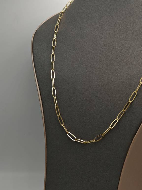 Paper Clip Chain gold 18k