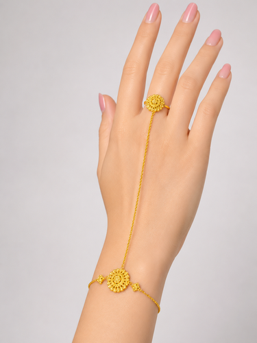 Hand bracelet 21k Gold