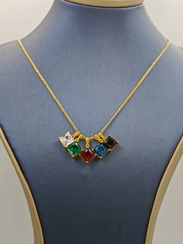 Stone necklace 18K Gold