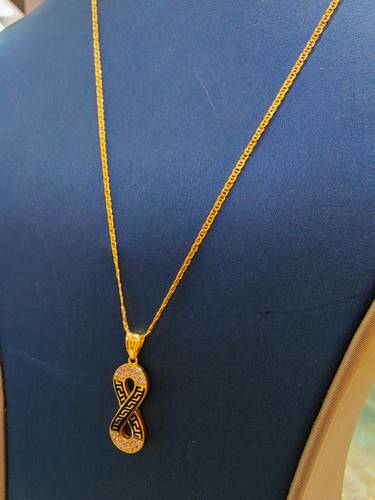 Infinity Necklace 21K Gold