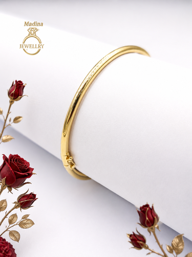 اسوارة سادة ذهب عيار 18