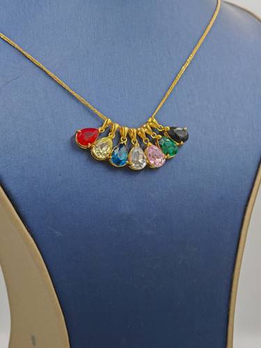 Stone Gold Necklace 18k