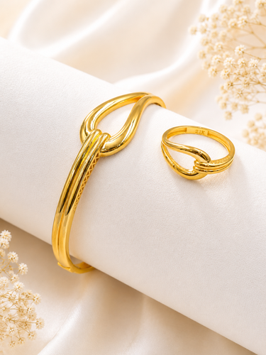Bangle & Ring 21k Gold