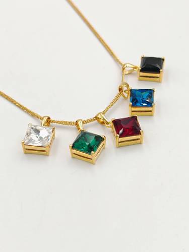 Stone necklace 18K Gold
