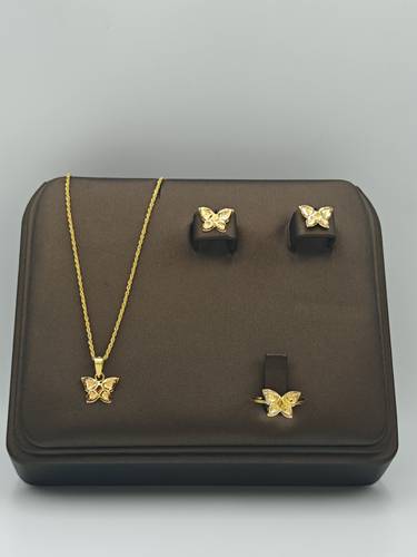 Butterfly Set 18K Gold