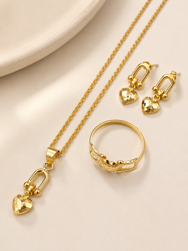 Heart Set 18k gold
