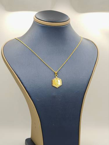 Flower Necklace 21k Gold