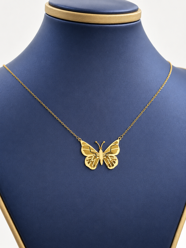 Butterfly Necklace 21k Gold