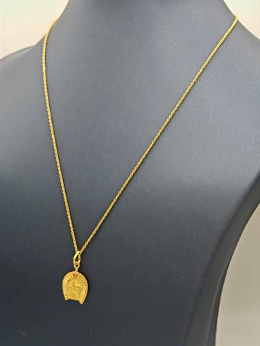 Horseshoe Gold & Chain 21K