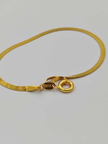 Flat Bracelet 21K Gold
