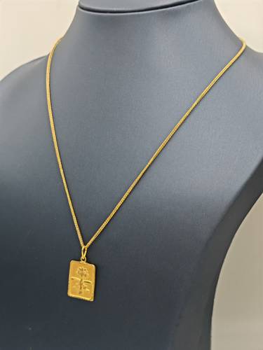 Gold Chain With Pendant 21K