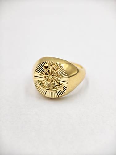 Anchor Ring 18k gold