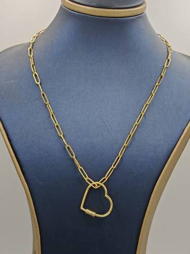 Paper Clip necklace 18K Gold
