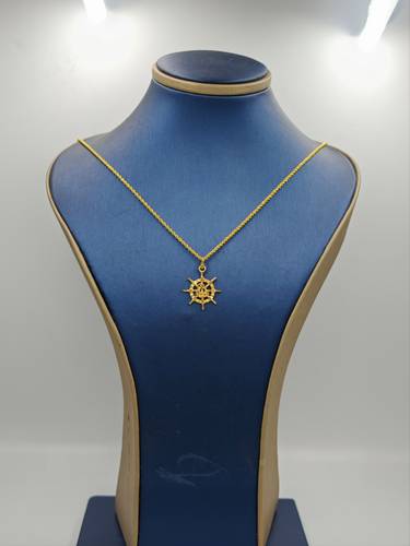 Anchor Necklace 21K Gold