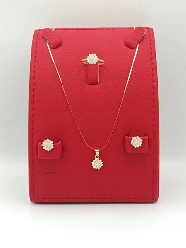 Stones Set 18K Gold