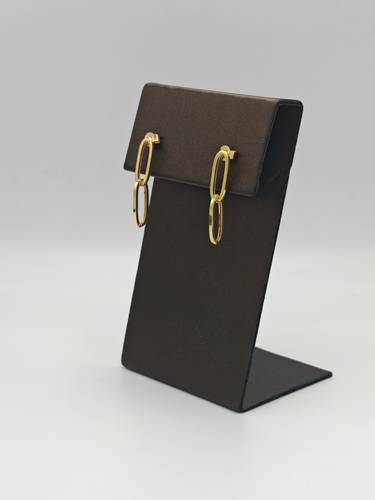 Paper Clip Earring 18k Gold
