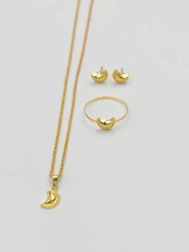 Half Moon set 21k Gold