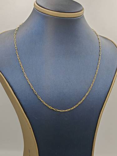 Paper Clip necklace 18k Gold