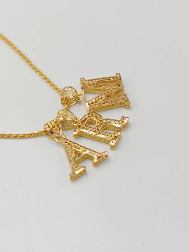Letters Necklace 21K Gold